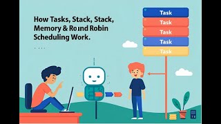 How Tasks, Stack Memory & Round Robin Scheduling Work(Part-2)