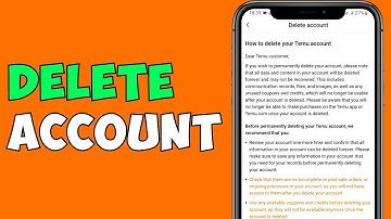 How To Delete TEMU Account 2023 (FULL GUIDE)