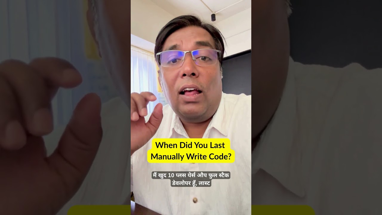 When Was the Last Time You Wrote Code Manually?