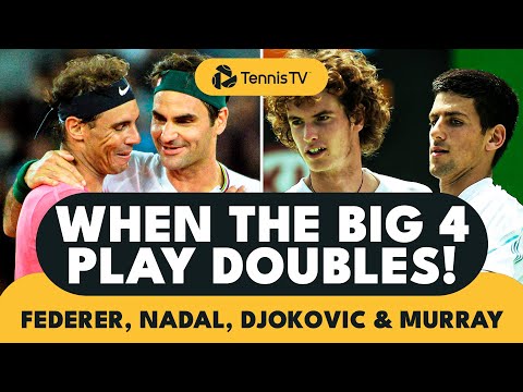 When Federer, Nadal, Djokovic & Murray Play Doubles!