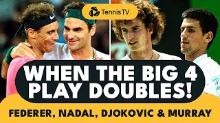 When Federer, Nadal, Djokovic \& Murray Play Doubles!