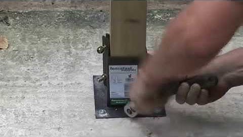 How to Install a Fence Post onto Concrete