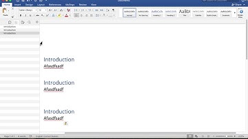 Using Headers to Dynamic Tables of Contents in Microsoft Word