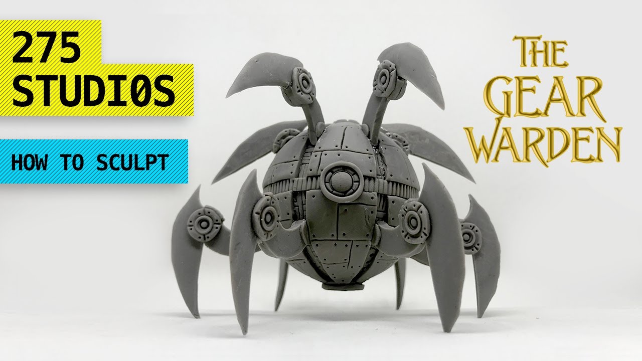 Learn How To Sculpt Polymer Clay Miniature Gear Warden Youtube