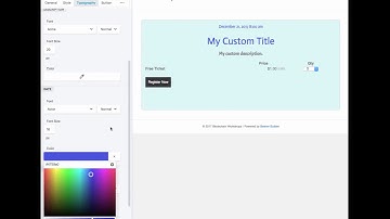 Beaver Builder + Event Espresso 4 Ticket Selector Demo Video