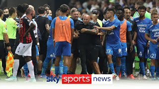Nice vs Marseille abandoned after fans throw projectiles and invade the pitch screenshot 5