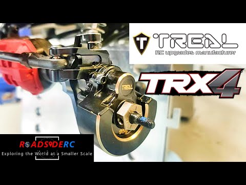 Traxxas TRX4 Front Hot Racing and TREAL Aluminum and Brass Upgrades