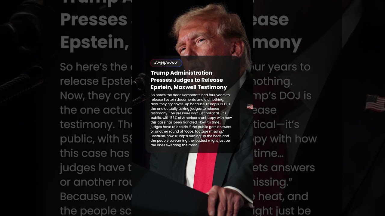 Trump Admin Pushes To Release Epstein Docs Amid Uproar