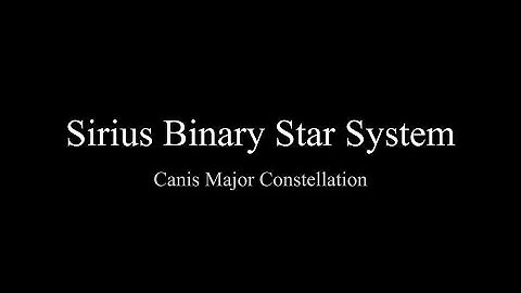 Sirius Binary Star System (Orbit Simulation)
