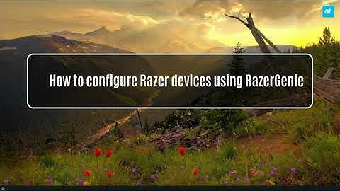 How to configure Razer devices using RazerGenie