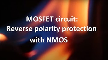 Reverse polarity protection circuit with N-MOSFET