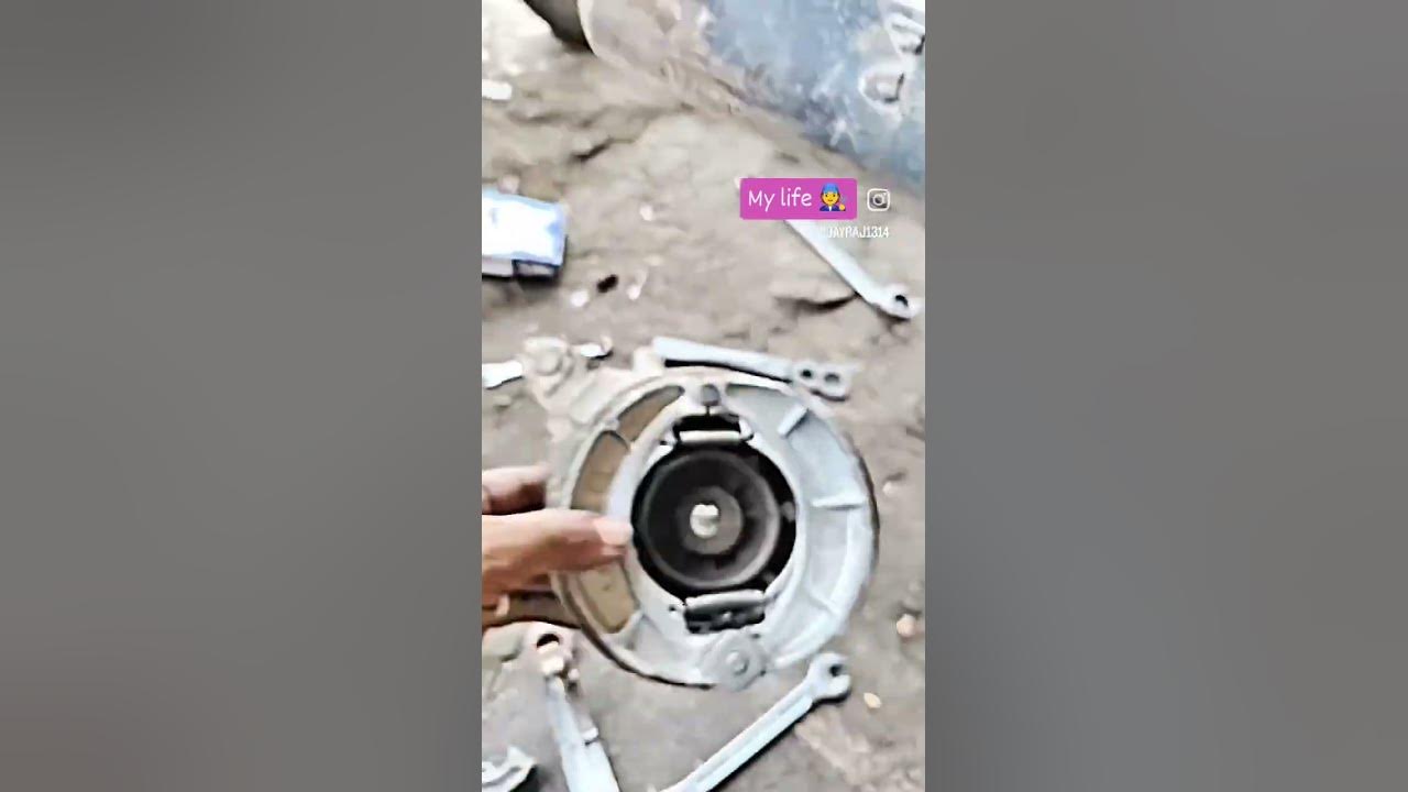my-reel-bajaj-platina-brake-shoe-fitting-reel-my-channel-bike