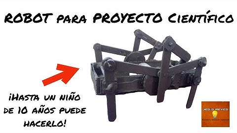 INCREÍBLE Robot Araña (HEXÁPODO) para PROYECTO de Ciencias, Casero