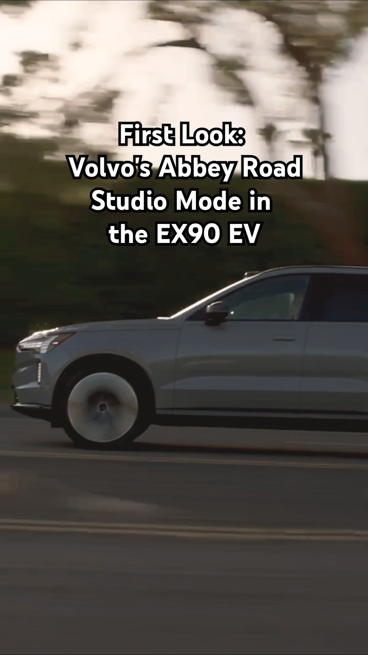 First Look: Volvo's Abbey Road Studio Mode in the EX90 EV