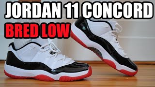 JORDAN 11 LOW CONCORD BRED REVIEW + ON FEET & SIZING