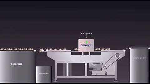 Metal detector conveyor system With retracting type rejection system