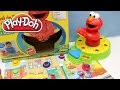 PLAY DOH Making Cookie Monster Elmo and Big Bird with Fun Shapes Bucket Sesame Street