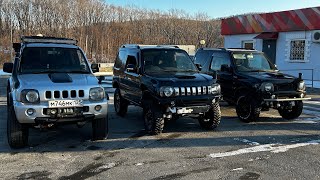 Suzuki Jimny по снежным лесным дорогам