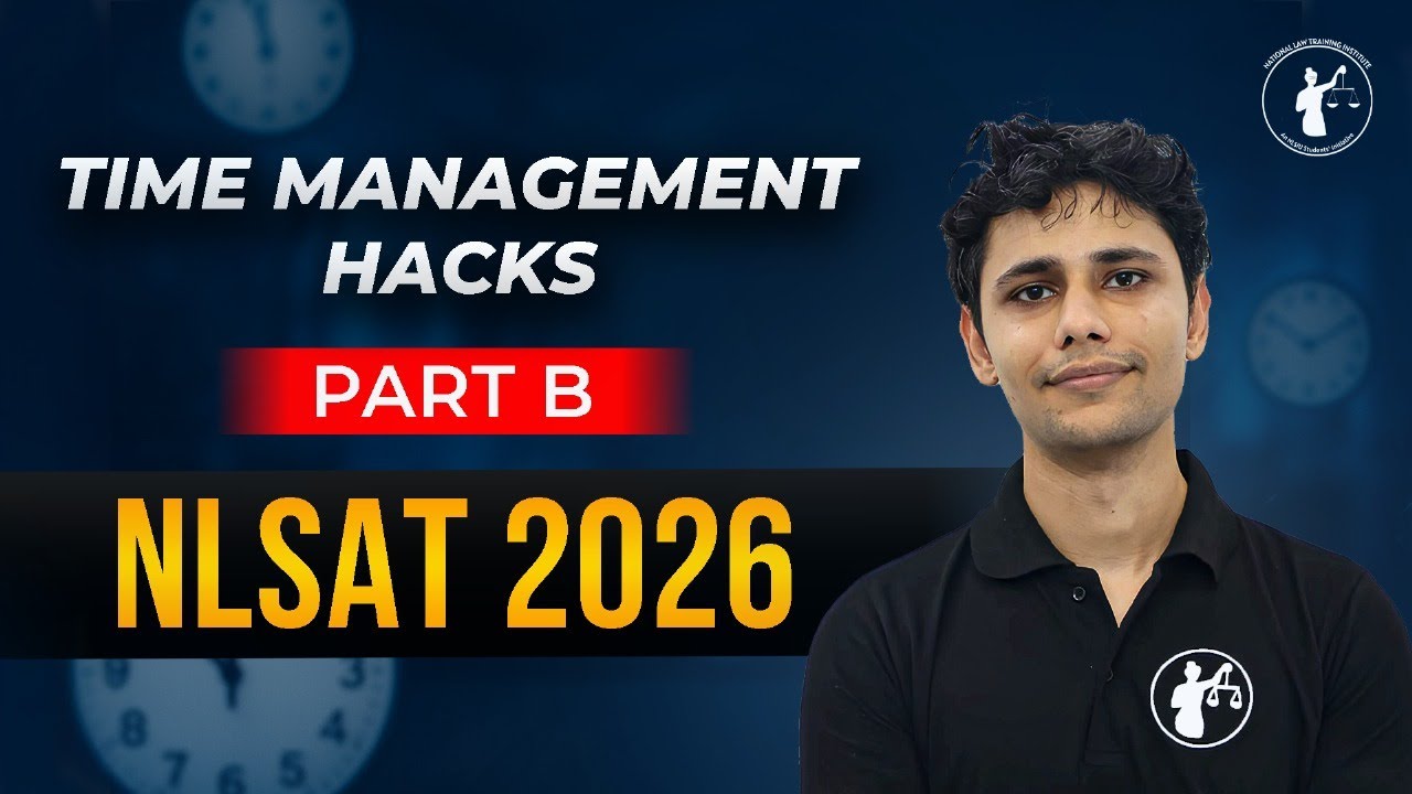 Time Management for Part - B I NLSAT 2026 Syllabus I Learn the Art of ...