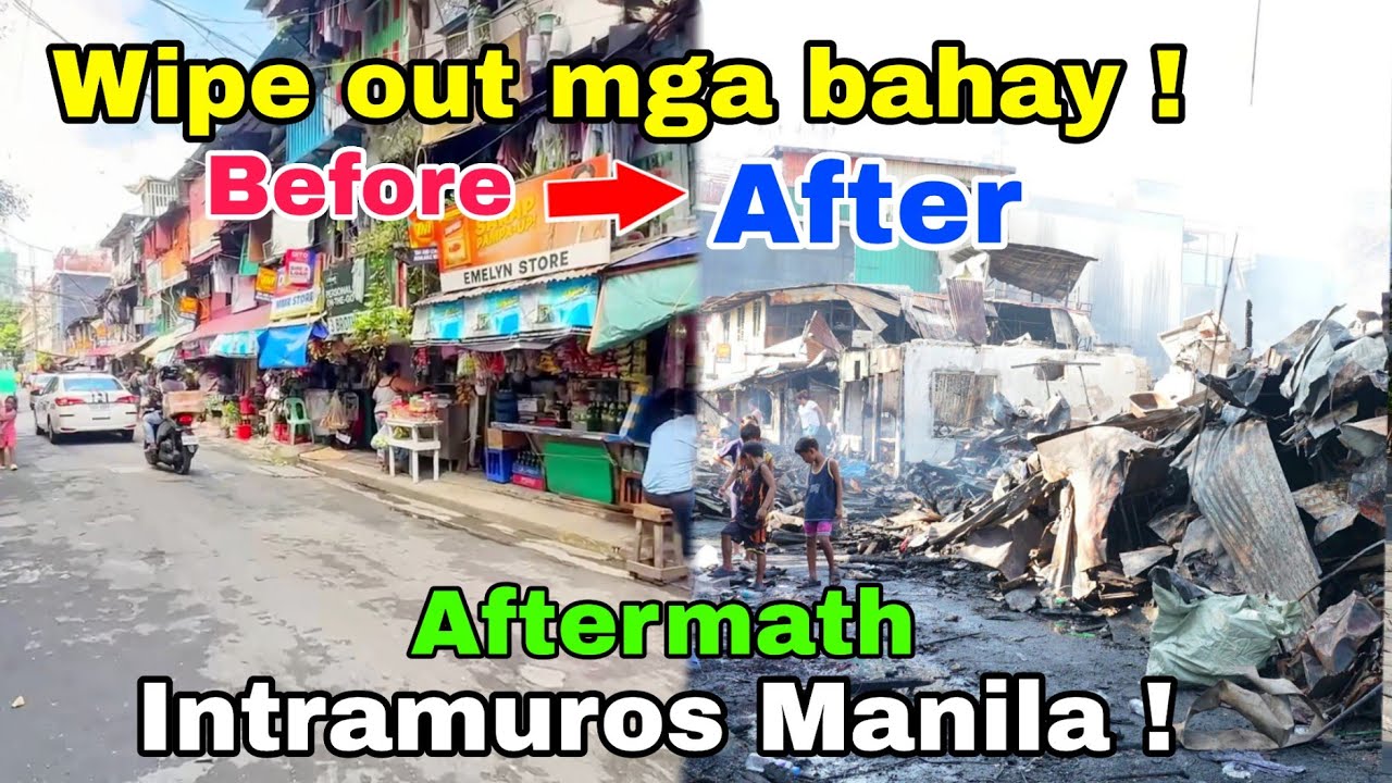Mga Professional Squatter Wipe Out mga after ng sunog sa Intramuros Manila ! Ganito kadami