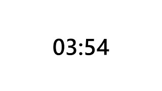 Timer for 3 minutes and 54 seconds