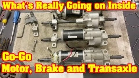 How to repair a Pride Mobility Go Go Transaxle Motor and Brake – the Inner workings explained