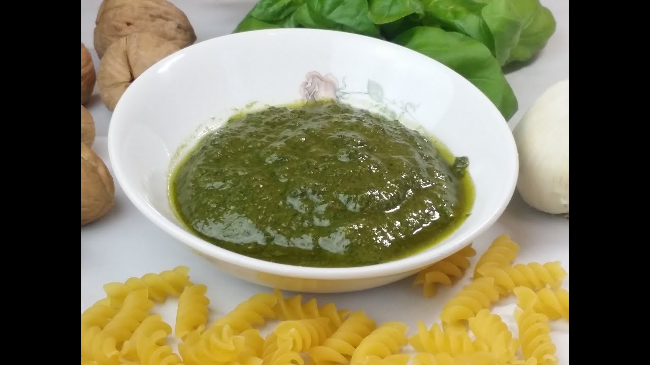 Pesto genovese Vegan! / Pesto How to Make / Real Fresh Basil Pesto