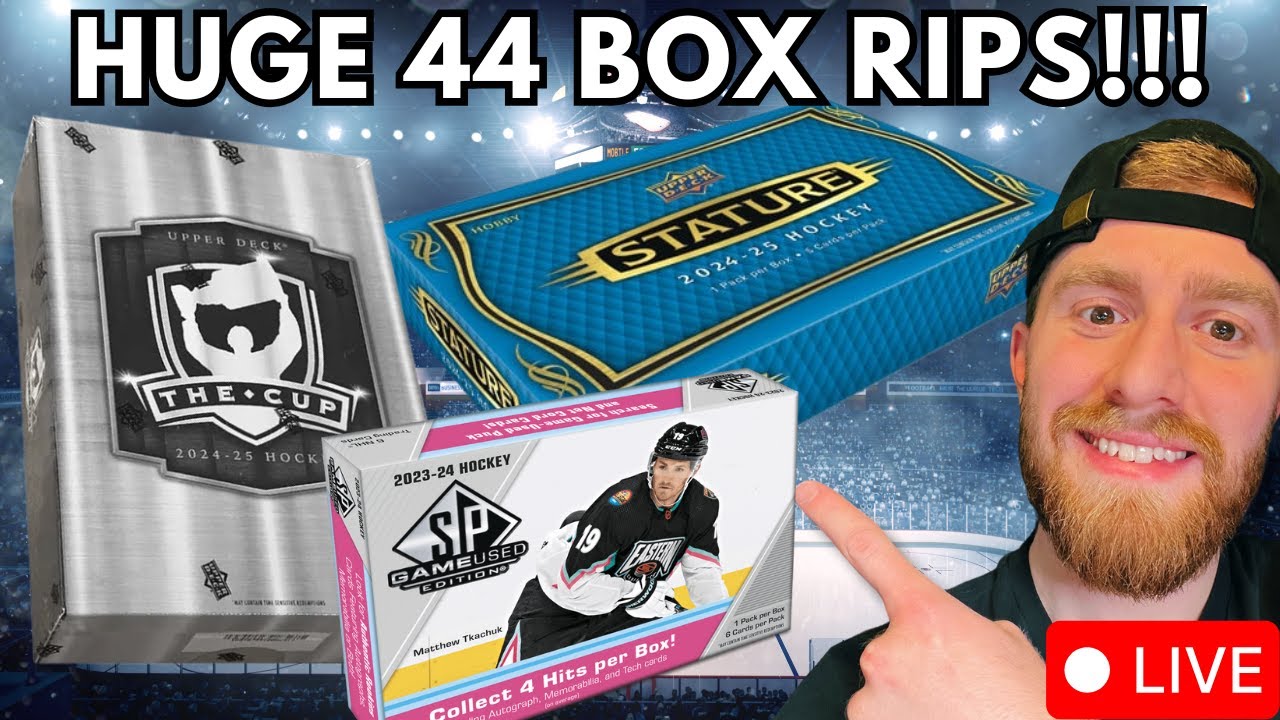 MASSIVE 44 BOX NHL Hockey Card Opening!! The Cup, SP Game Used, and Stature!!