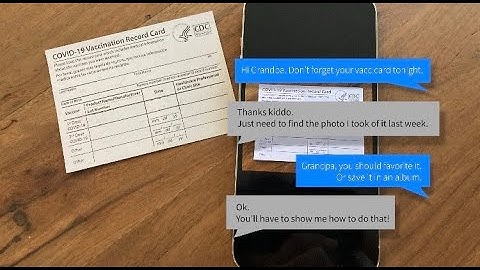 How to Favorite your Vaccination Card on your phone for easy access.