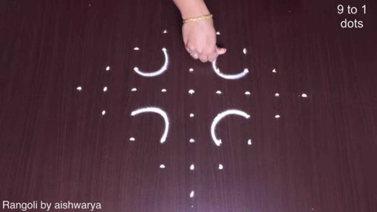 Amazing Diya Rangoli Kolam
