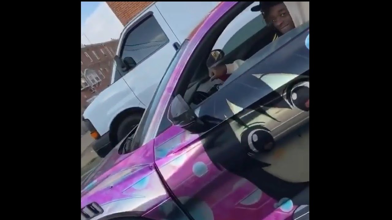 Lil Uzi Vert Seen In Traffic In His Newly Wrapped Anime Audin R8 Youtube