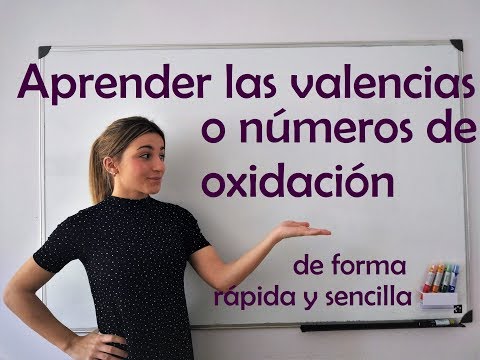 Aprende las valencias (o números de oxidación) de forma fácil y rápida