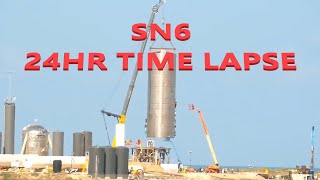 SpaceX SN6 Launch Pad Time Lapse
