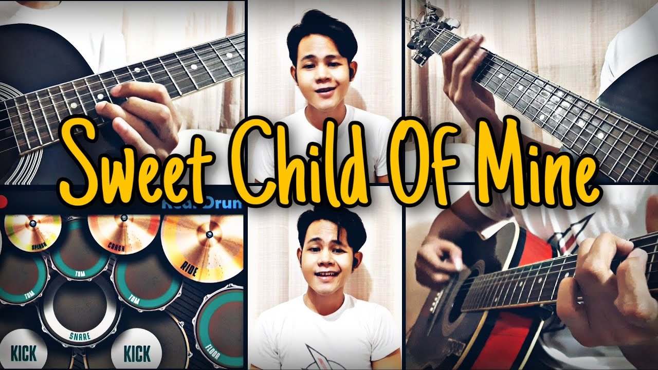 Sweet Child Of Mine Cover | How To Make Your Acoustic Guitar Sound Like An Electric