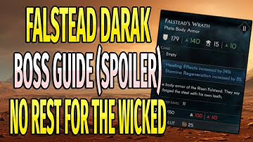 How to Beat Falstead Darak in No Rest for the Wicked