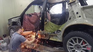 Subaru Forester  полный ремонт кузова, переварка усилителей!