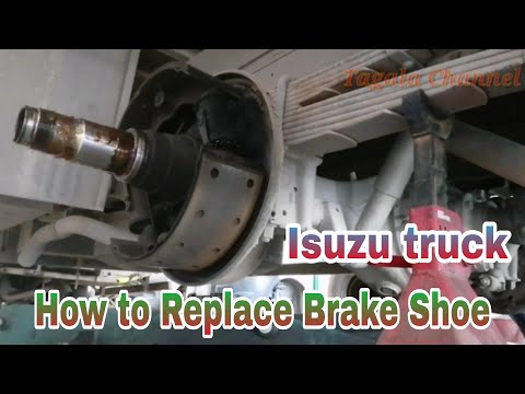 Change Brake Shoe Rear ISUZU Truck