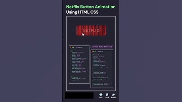 Netflix Button Animation Using HTML And CSS