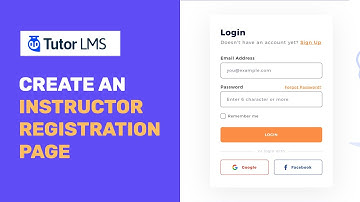 Tutor LMS | How To Create and Display Instructor Registration Page | Create an Online Course Website