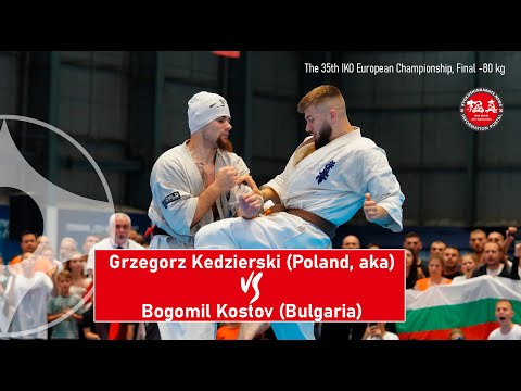 35th IKO EC, Final -80 Bogomil Kostov (Bulgaria) - Grzegorz Kedzierski (Poland, aka)