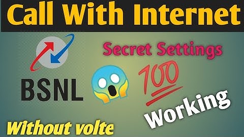Bsnl me Call ke Sath Internet Kaise Chalaye With proof