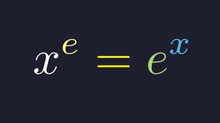 Solving the Impossible-Looking Equation: x^e = e^x
