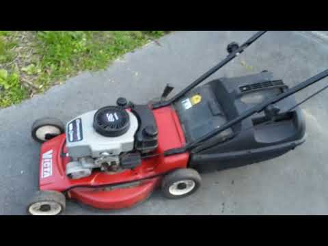 victa concept 4 stroke tecumseh start and run. lawn mower
