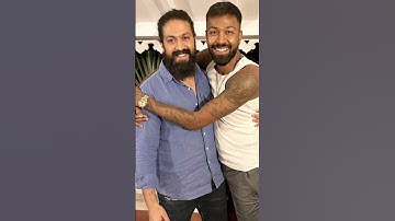 Rocking Star Yash With Indian Cricketer