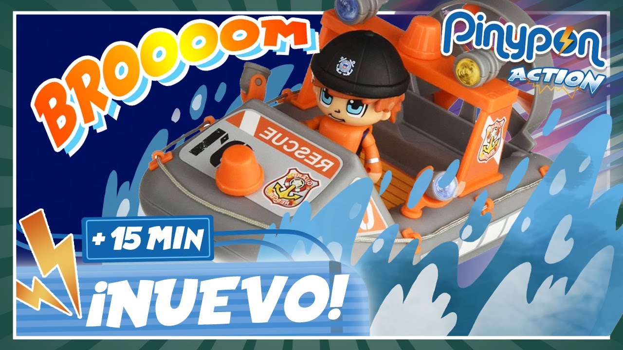 pinypon action lancha de rescate