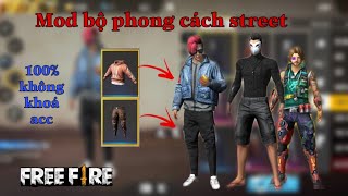 [Free Fire] Hướng dẫn Mod bộ phong cách street và áo đen  OB21 không khoá acc