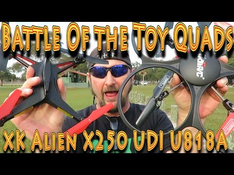 Battle of the Toy Quads: UDI U818A-1 vs XK Alien X250