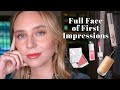 Full Face of First Impressions: NEW Saie Concealers, Kjaer Weis Blush, Auric Glow Lust, & Lipsticks