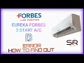 Eureka Forbes ac  3 star E3  error code troubleshoot