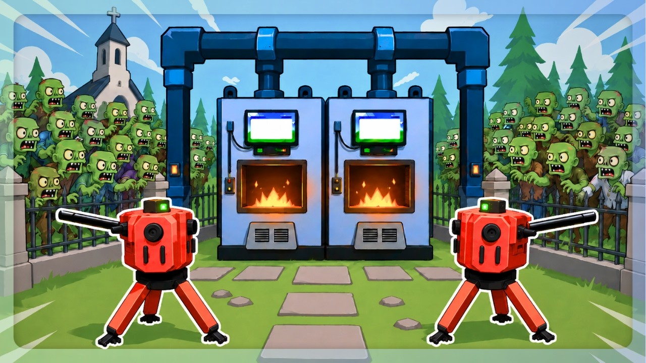 I Built Turrets To Protect My New Crematorium From Zombies